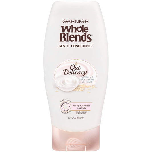 Garnier Whole Blends Gentle Conditioner Oat Delicacy, For Sensitive Scalp, 22 fl. oz.