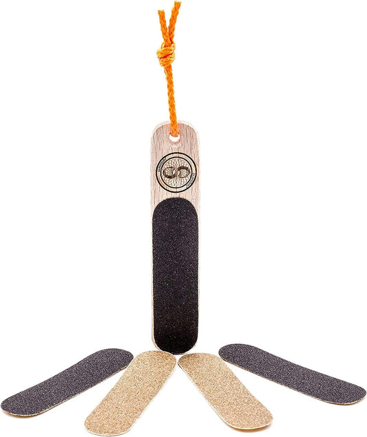 Double Sided Hand & Finger File - Pocket Sized for Travel - for Flappers, Rips, Cracks - Strong Smooth Hands - Great for Gym, Rock Climbers