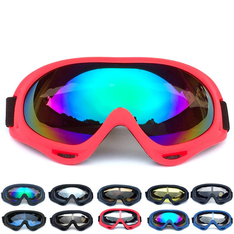 Fysho Unisex Adjustable Ski Goggles PC UV 400 Protective Lens Windproof Dust-Proof for Snowboard Snowmobile Rock Climbing Riding