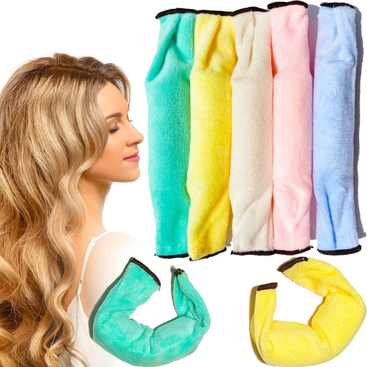 Aimin Hair Heatless Curlers, Soft Foam Hair Curlers To Sleep Tn, Satin No Heat Hair Curlers For Long Hair, Sponge Overnight Heatless Curls Hair Rollers (30 pcs, candy color) … …