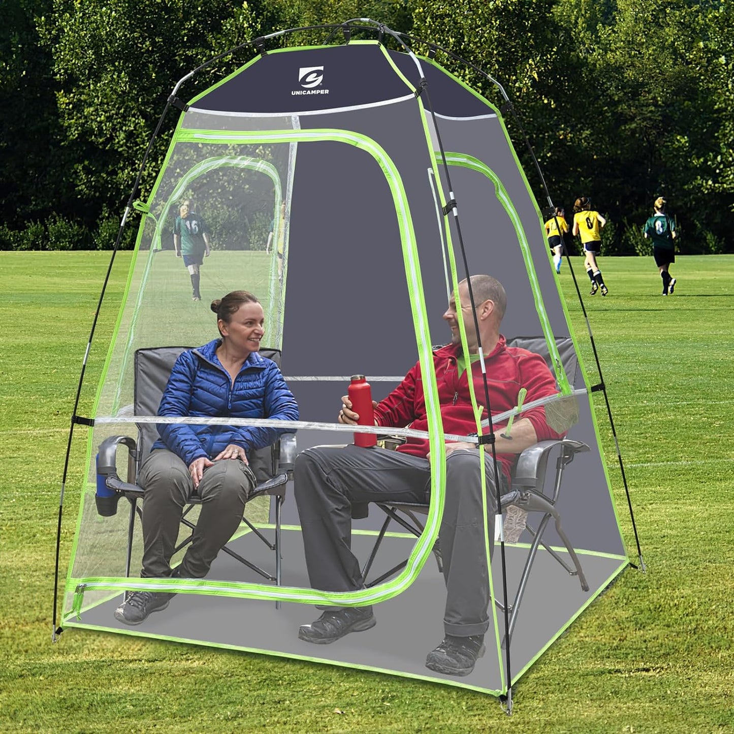 Sports Tent for 1-2 People | Camping Pod Protection from Cold, Wind, and Rain Outdoor Bubble Tent with 270°-540° Field of View | Cozy Warm Shelter for Football Game Viewing、Party、Snow