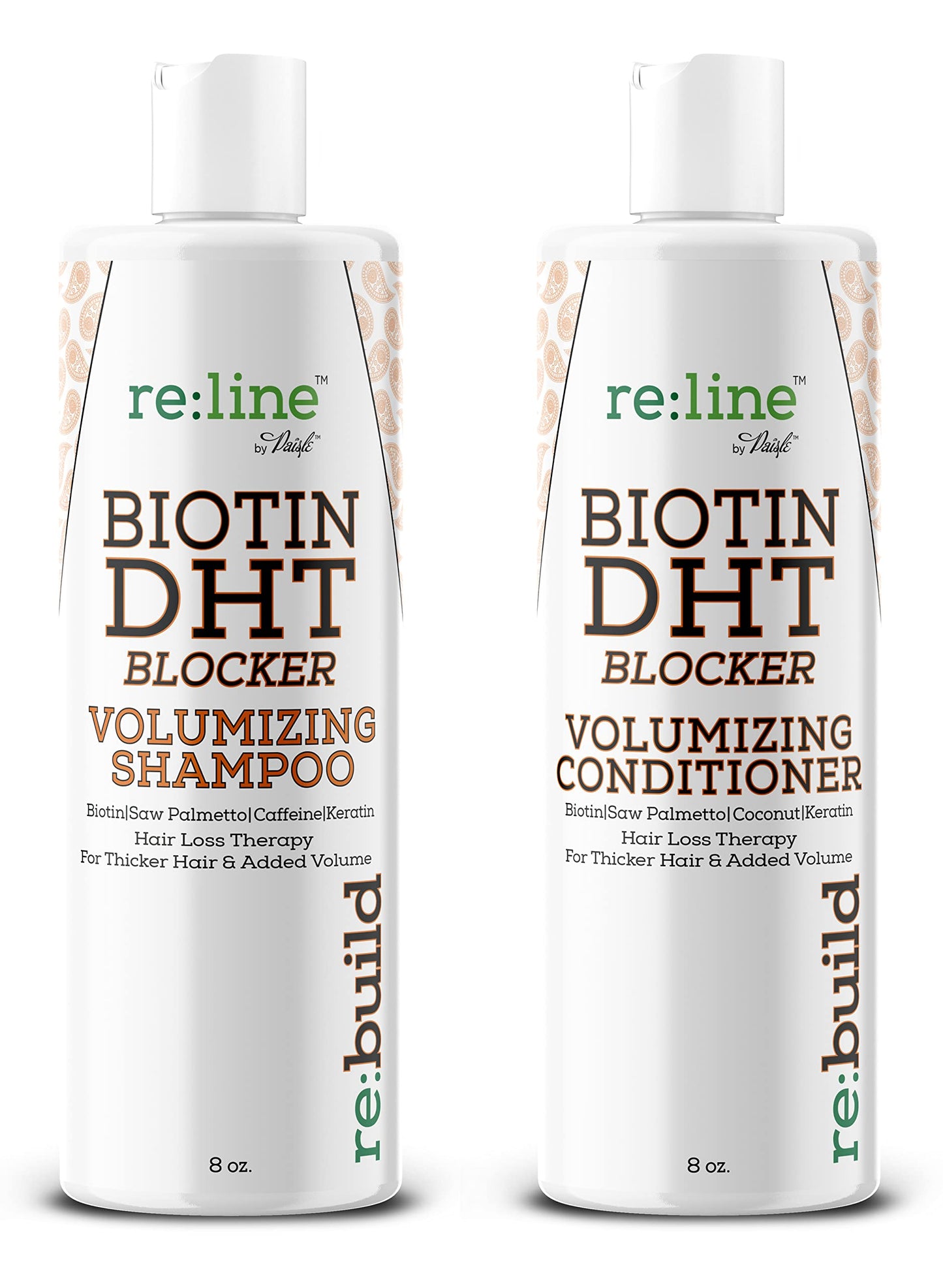 Biotin Dht Blocker Shampoo and Conditioner for Hair Growth - Natural Volumizing Shampoo and Conditioner with Biotin for Hair Growth Dht Blocking