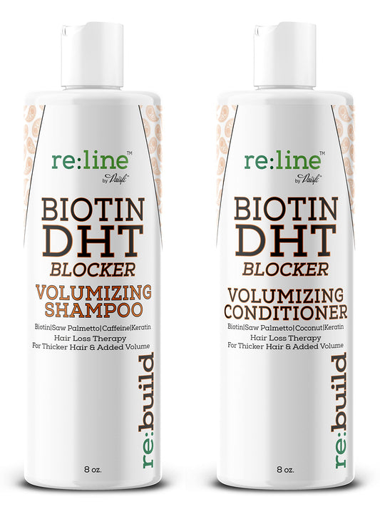 Biotin Dht Blocker Shampoo and Conditioner for Hair Growth - Natural Volumizing Shampoo and Conditioner with Biotin for Hair Growth Dht Blocking