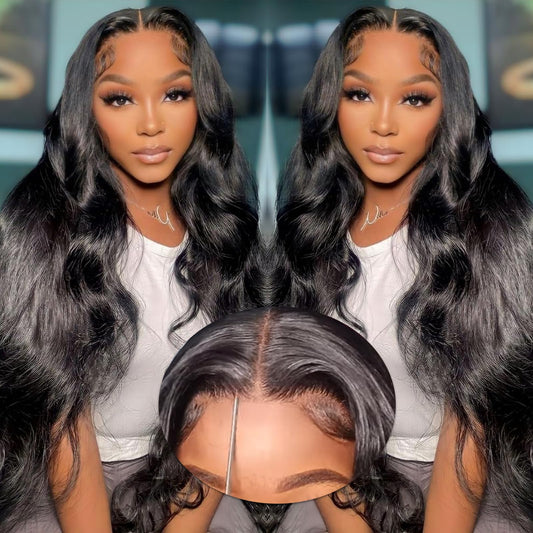 CLYDANX Wear and Go Glueless Wigs Human Hair Pre Plucked Pre Cut 13x4 HD Lace Front Wigs Human Hair Pre Plucked Body Wave Lace Front Wigs Human Hair No Glue Wigs for Black Women Human Hair 20 Inch