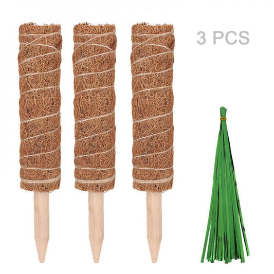 4Pcs Plant Stand Coir Moss Totem Pole Coconut Sticks Plants Climbing Fram Greenhouse Plant Holder Garden Tools