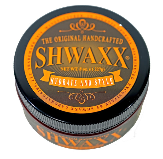 SHWAXX HYDRATE AND STYLE - Creamy Shea-Jojoba Blend - Daily Moisturizer Stying-Aid for Hair and Beard - 8oz