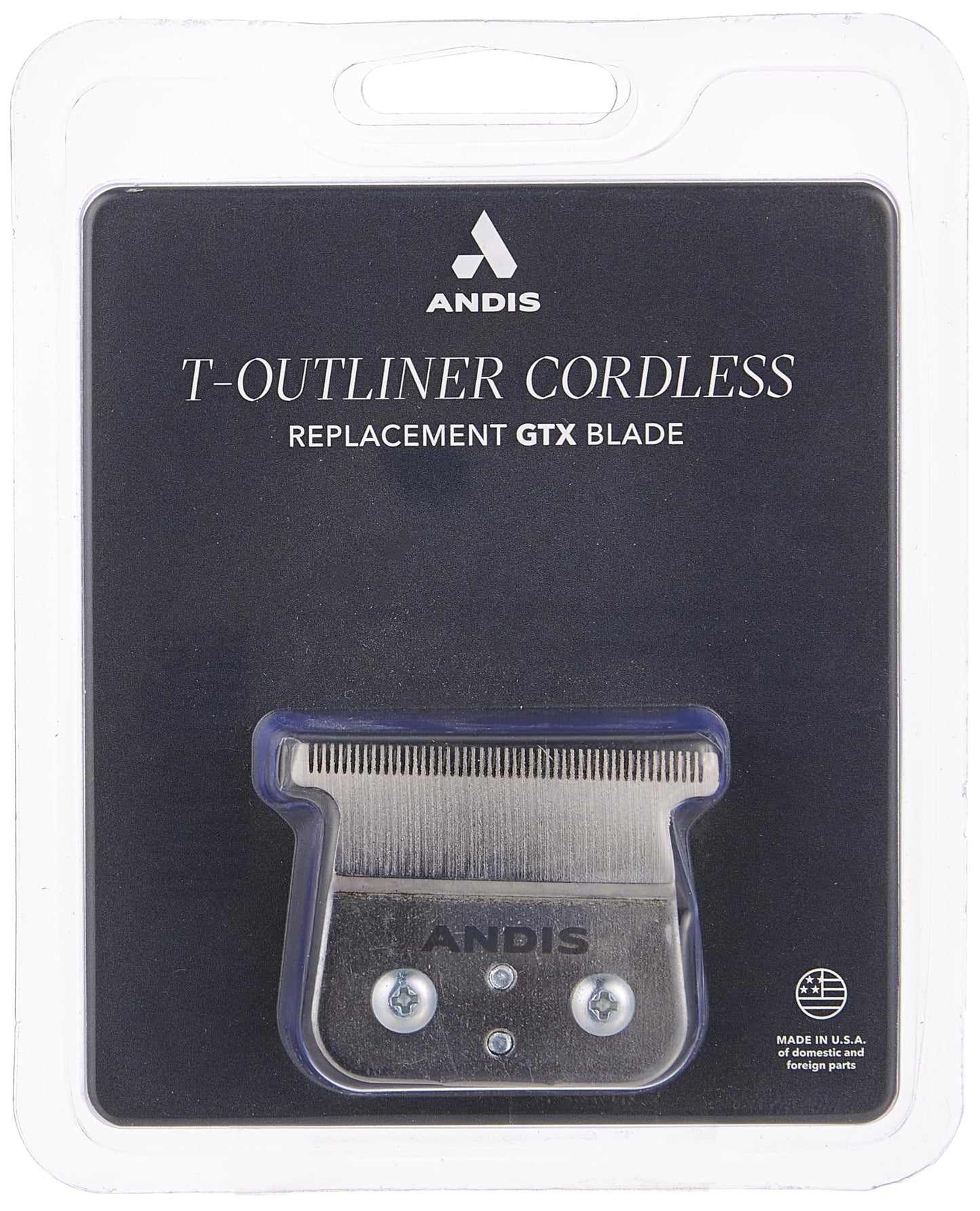 Andis 04555 Cordless T-Outliner Lithium Ion Replacement Deep Tooth GTX Blade - Carbon Steel
