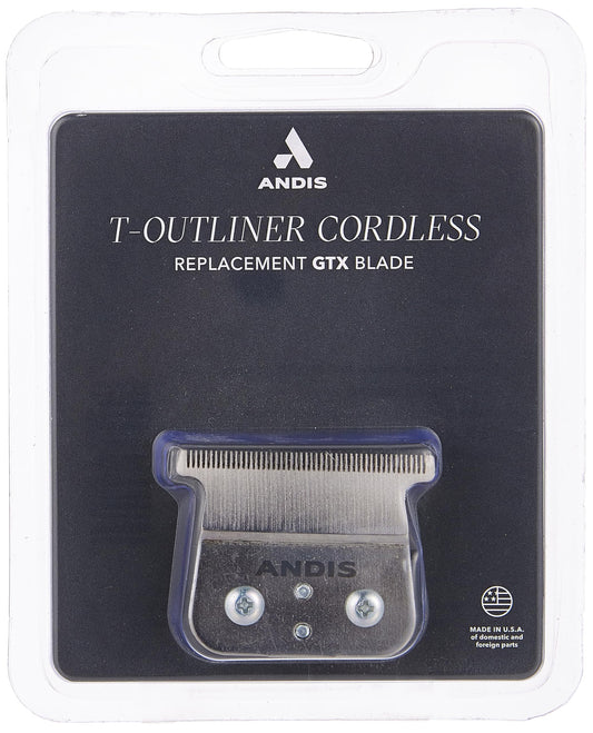 Andis 04555 Cordless T-Outliner Lithium Ion Replacement Deep Tooth GTX Blade - Carbon Steel