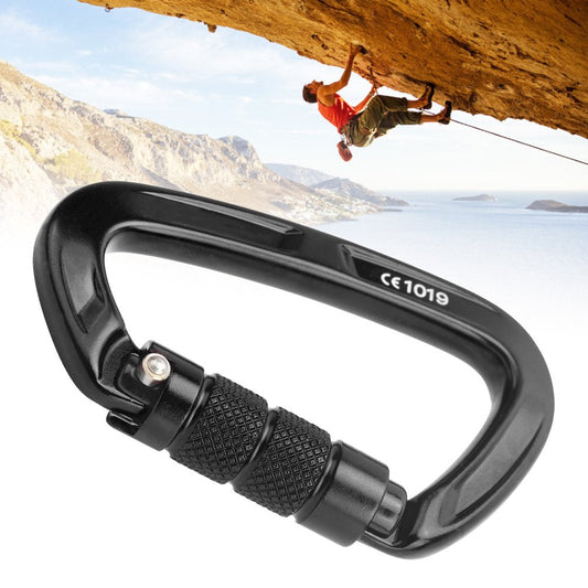 LAFGUR Carabiner, Carabiner Outdoor Climbing Safety Buckle Fast Downhill D Type Lock Accessories,Outdoor Climbing Carabiner
