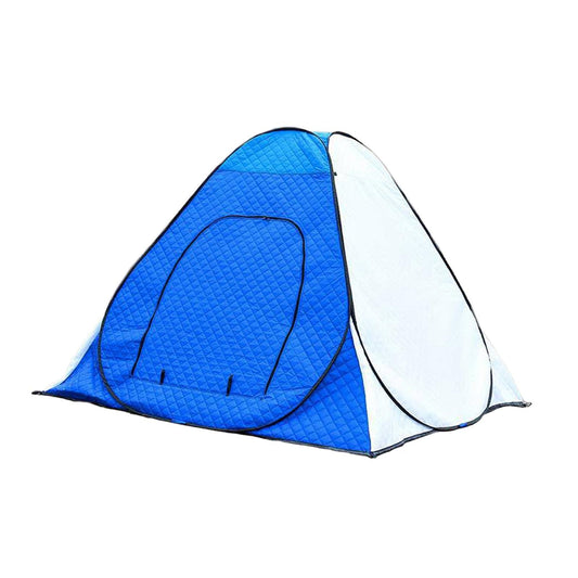 Miulika Ice Fishing Shelter Winter Fishing Tent Windproof Warm Quick Opening Camping Tent Portable for Hiking Traveling Family Winter