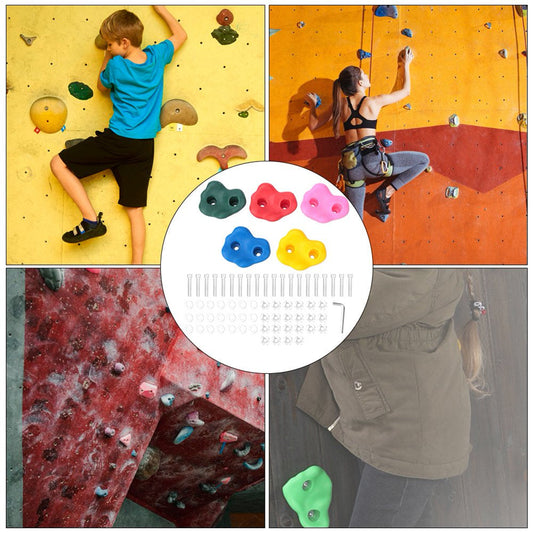 Easy to Install 10 PCS Climbing Holds, Kids Climbing Holds, for Amusement Equipment Rock Climbing Accessories