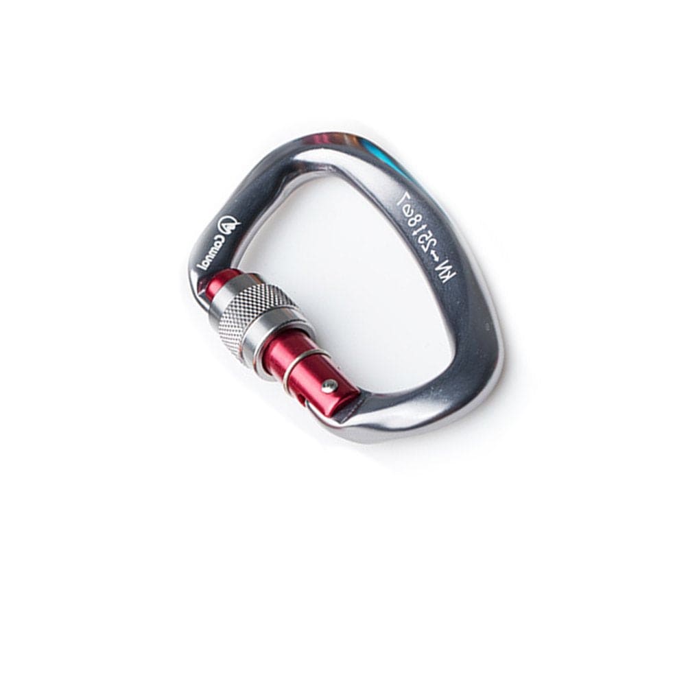 ABIDE Safety Carabiner Sturdy Climbing Equipment Locking Accessories D-Shaped Outdoor Sport Tool Protective Buckle for Body Protecting