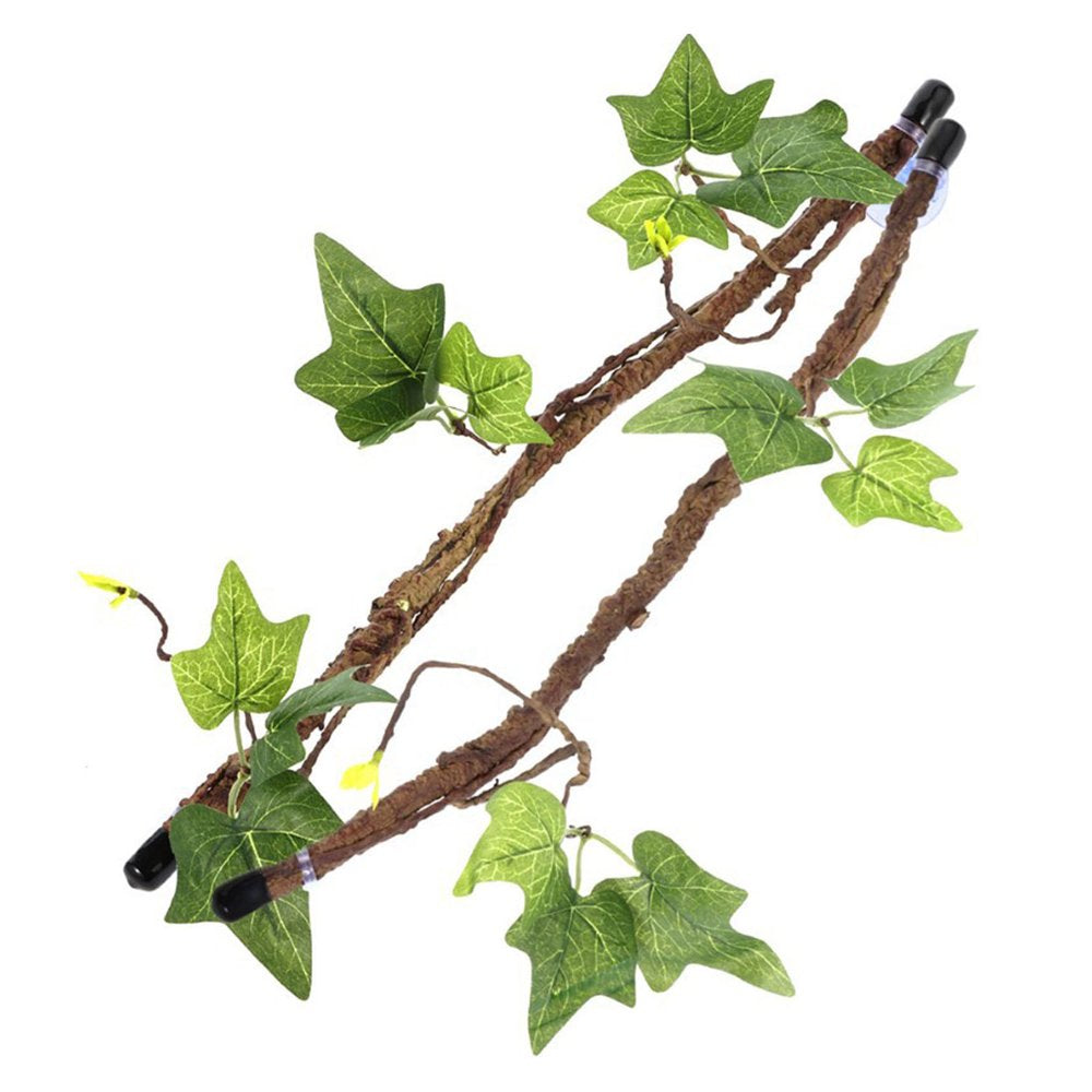 Lohuatrd Lizard Climbing Vines Fake Plant Breeding Tank Landscape Accessories Bearded Dragon Playing Toy Artificial Leaves Reptile Vines Terrarium Tank Reptile Habitat Decoration Pet Supplies