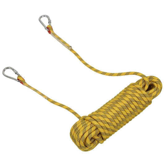Guiroate 20M Outdoor Climbing Rope Diameter 12Mm Outdoor Hiking Accessories High Strength Rope Safety Rope Lifeline Hiking Accessories Yellow