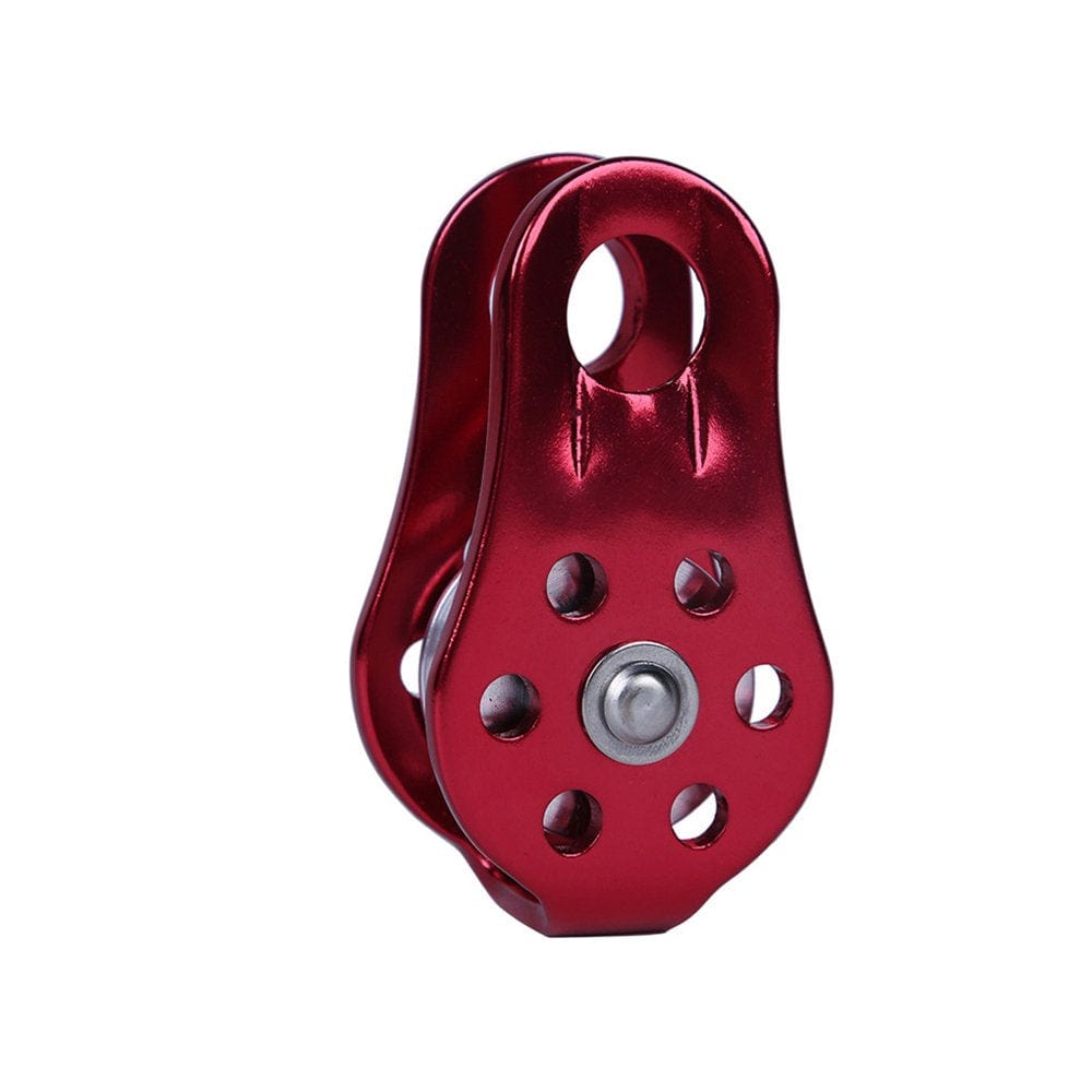 Hi FANCY Climbing Pulley with Ball Bearing Outdoor Camping Hiking Survival Rescue Accessory Mountaineering Traverse Hauling Equipment Green