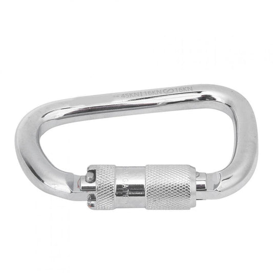 LAFGUR D Lock Carabiner,40Cr Steel 45KN D Shaped Hanging Buckle Carabiner Clip for Outdoor Climbing Safety Accessory,D Carabiner