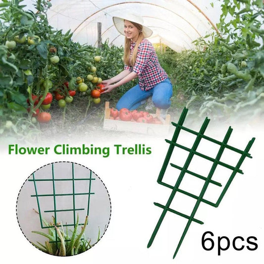Leaveforme 6Pcs Plant Plastic Support Brackets Climbing Trellis Flower Stands Garden Tool