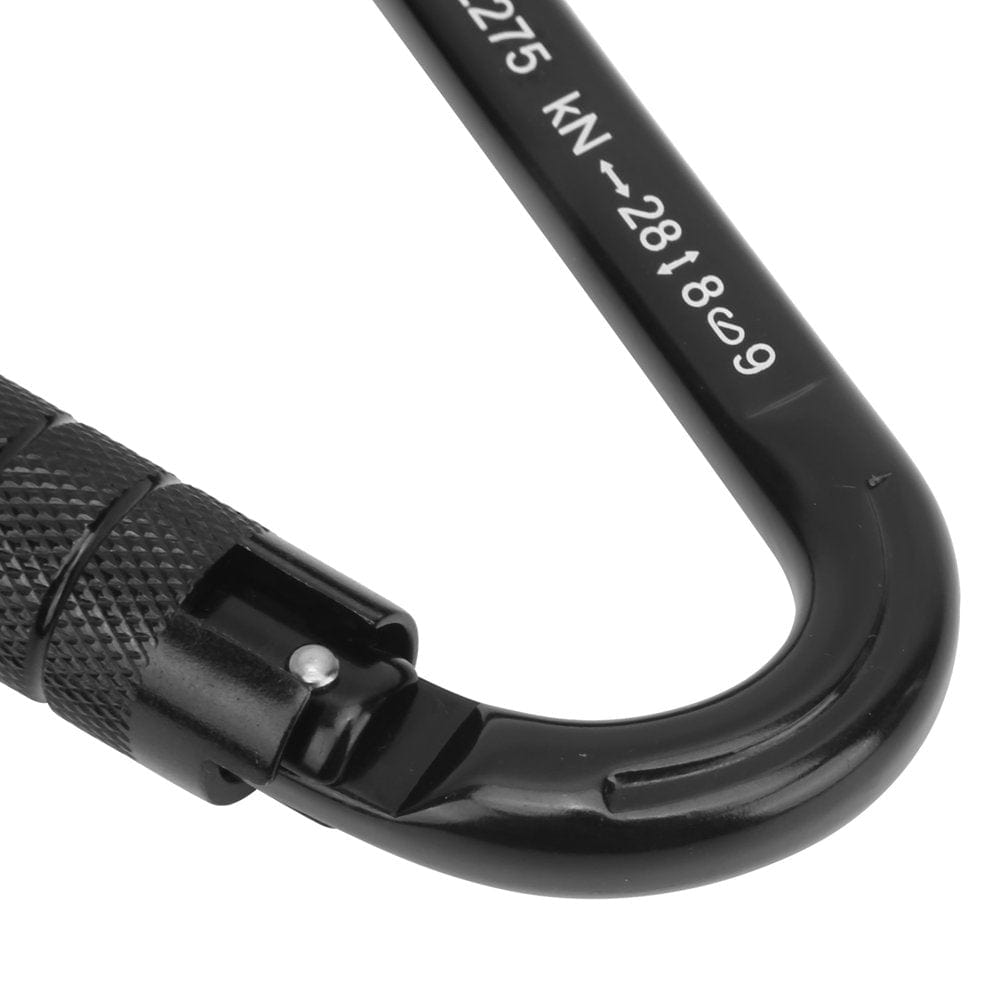 LYUMO Buckle Carabiner Outdoor Rock Climbing Safety 28KN Connector Lock Accessory Black,Outdoor Carabiner,Connector Lock Carabiner