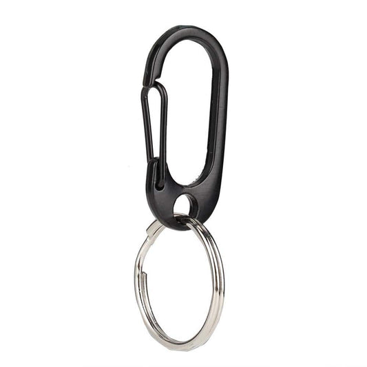 Mgaxyff Key Chain Clip,Key Ring,Outdoor Alloy Quick Release Carabiner Key Buckle Clip Keyring Climbing Accessory