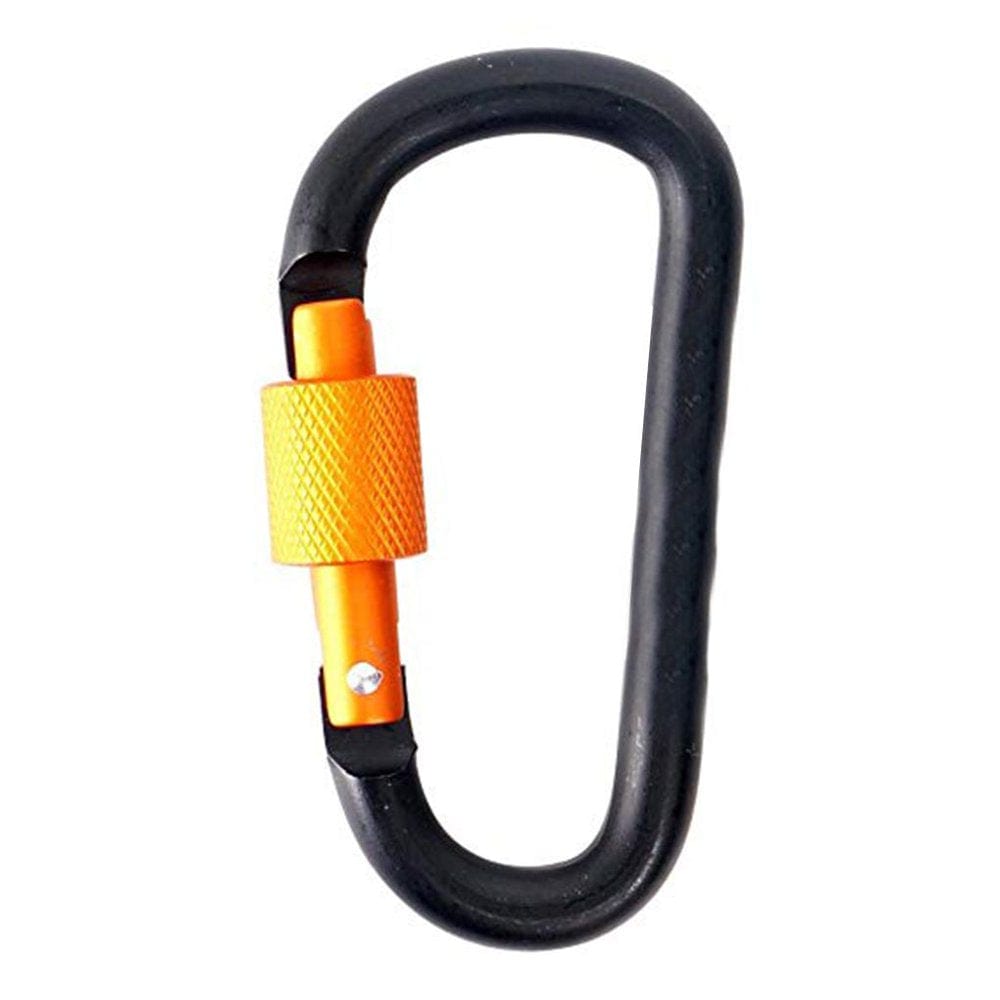 New Survival D\-Ring Locking Carabiner Clip Camping Tent Equipment Alloy Aluminum Survival Gear Climbing Hook Outdoor Accessory Purple