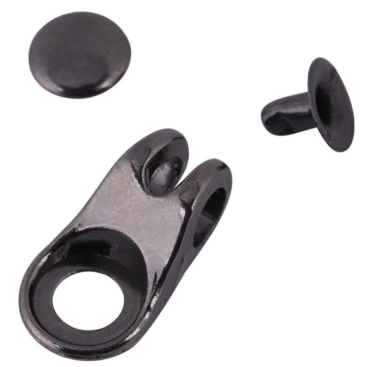 OTVIAP 20X Boot Lace Hooks Lace Fittings Buckles with Rivets for Repair/Camp/Hike/Climb Accessories, Shoelace Buckle, Climb Accessories