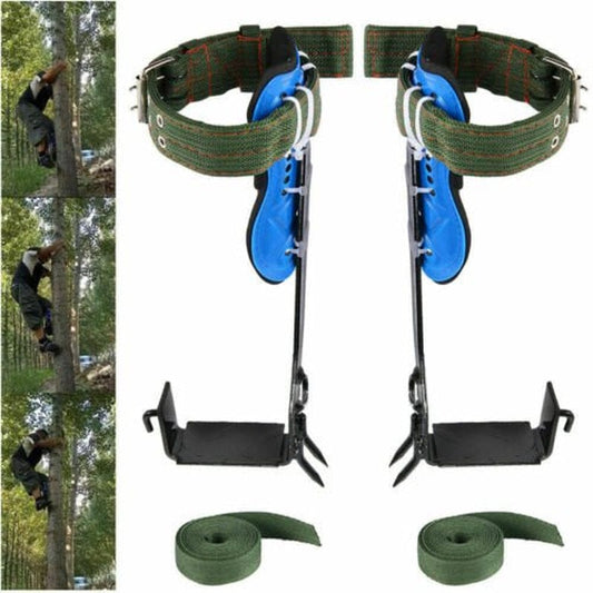 Paddsun 2 Gears Tree Pole Climbing Spike Safety Adjustable Lanyard Rope Rescue Belt Fast