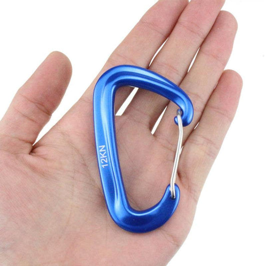 PIYU Professional Climbing Carabiner D Shape Mountaineering Buckle Hook 12KN Safety Lock Outdoor Climbing Equipment Accessory