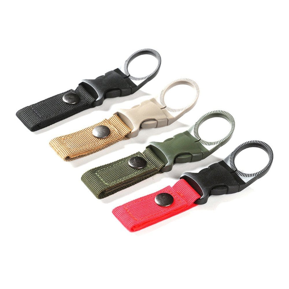 Portable Water Bottle Hanging Buckle Multifunctional Webbing Carabiner Carrying Clip Outdoor Climbing Hiking Accessories