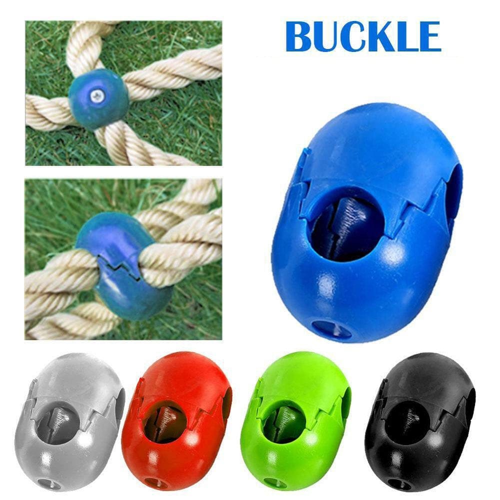 Shulemin 5Pcs Kids Climbing Rope Net Plastic Buckle Connector Outdoor Swing Accessories