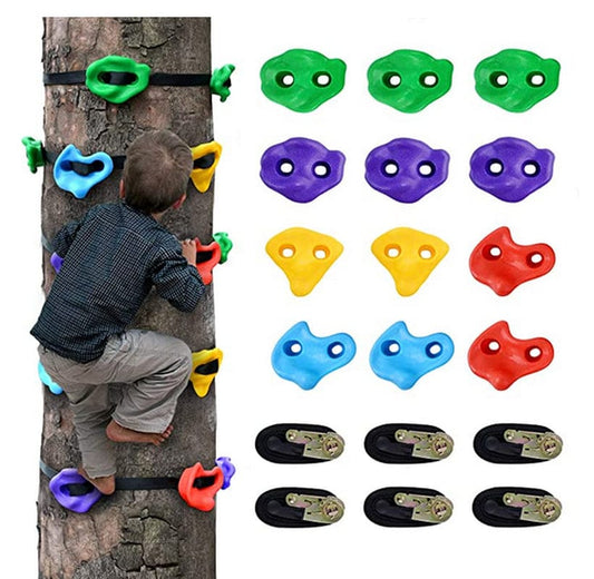 TOPNEW 12 Rock Climbing Holds for Kids Climber