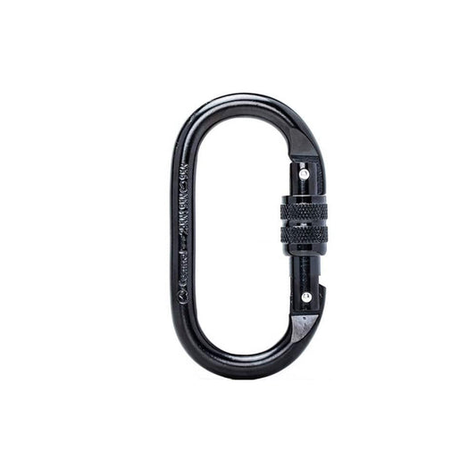 Unbranded Safety Carabiner Accessory Sturdy Protection Equipment Simple O-Shaped Rock Climb Accessories Protective Lock Tool Black
