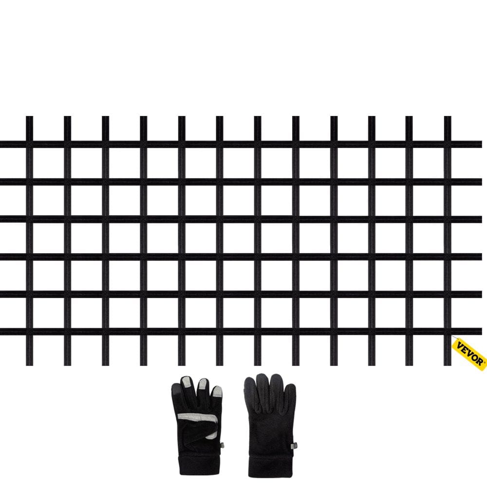 VEVOR Climbing Cargo Net, 8' X 6' Playground Climbing Net, Polyester Material, Rope Ladder, Swingset, Large Military Climbing Cargo Net for Kids & Adult, Indoor & Outdoor, Treehouse, Jungle Gyms