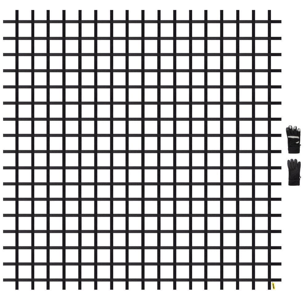 VEVOR Climbing Cargo Net, 8' X 6' Playground Climbing Net, Polyester Material, Rope Ladder, Swingset, Large Military Climbing Cargo Net for Kids & Adult, Indoor & Outdoor, Treehouse, Jungle Gyms