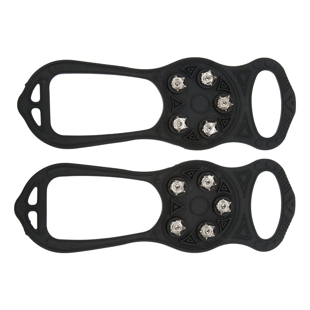Ymiko 1 Pair 5 Teeth Ice Snow Grip Portable Non Slip Shoes Ice Cleats Outdoor Climbing Hiking Accessory,Ice Snow Grip,Ice Cleats