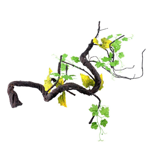 Younar Reptile Climbing Vines Jungle Climbing Branches Habitat Terrarium Plant Decoration Accessories for Climbing Lizard Bearded Dragon Chameleon Lizards Snakes 2 Styles Wondeful