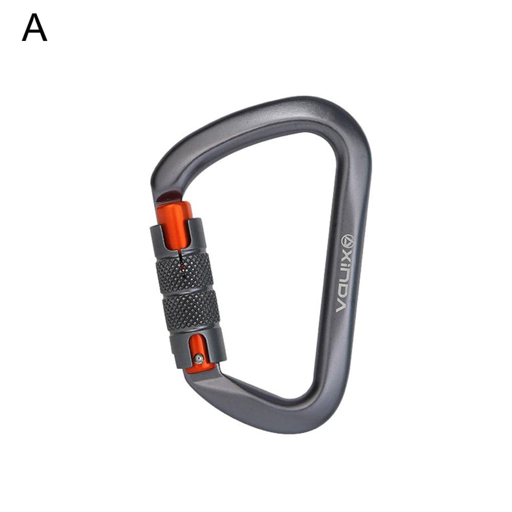Yzdevelop Climbing Carabiner Anti-Oxidation Wear Resistant Accessory O-Shape D-Shape Screw Climbing Lock for Mountaineering
