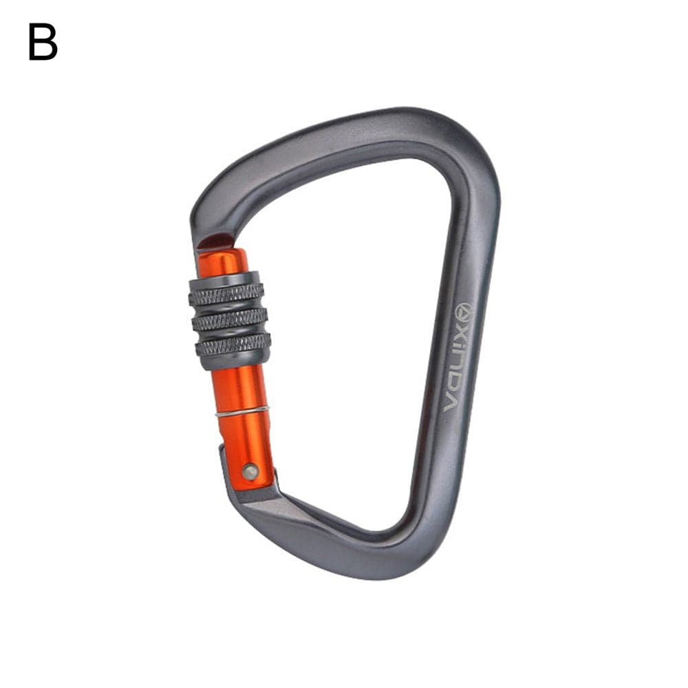 Yzdevelop Climbing Carabiner Anti-Oxidation Wear Resistant Accessory O-Shape D-Shape Screw Climbing Lock for Mountaineering
